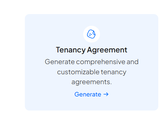 Tenancy Agreement Generation