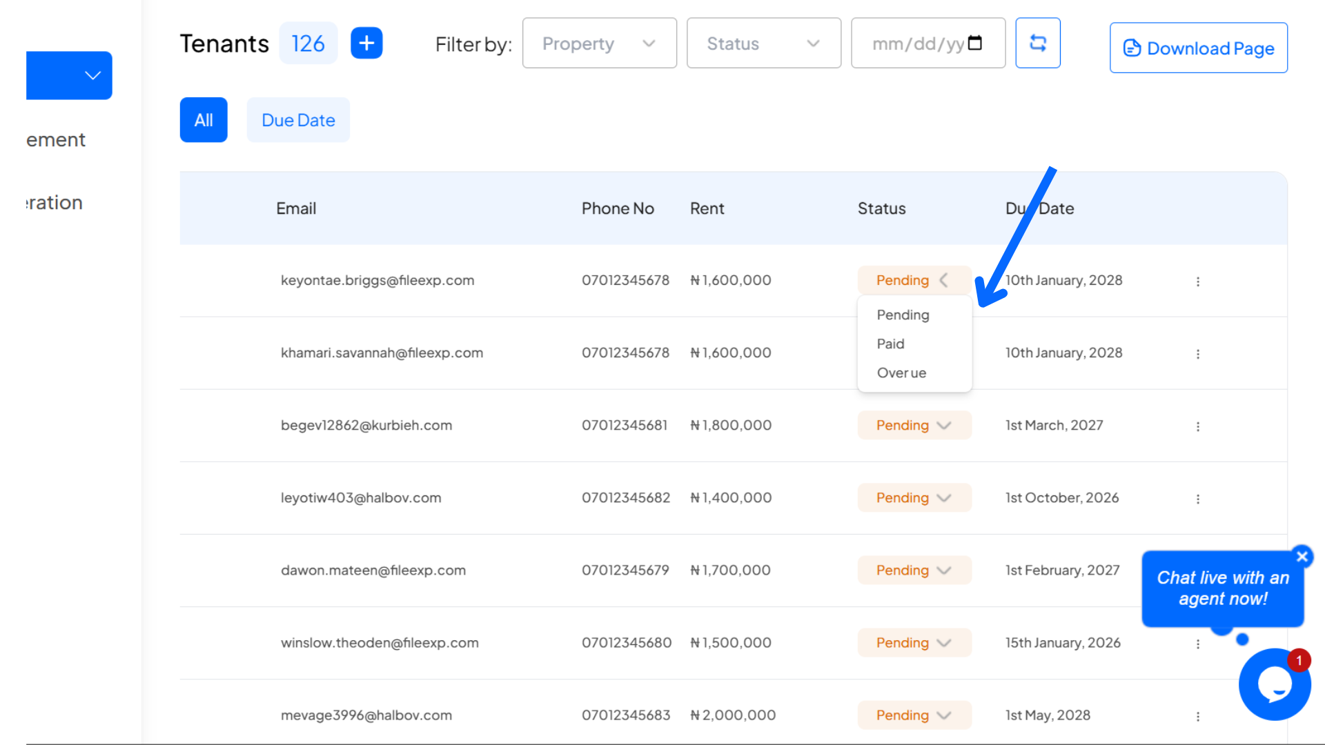 How to Track Rent Status on Homz as a Property Manager