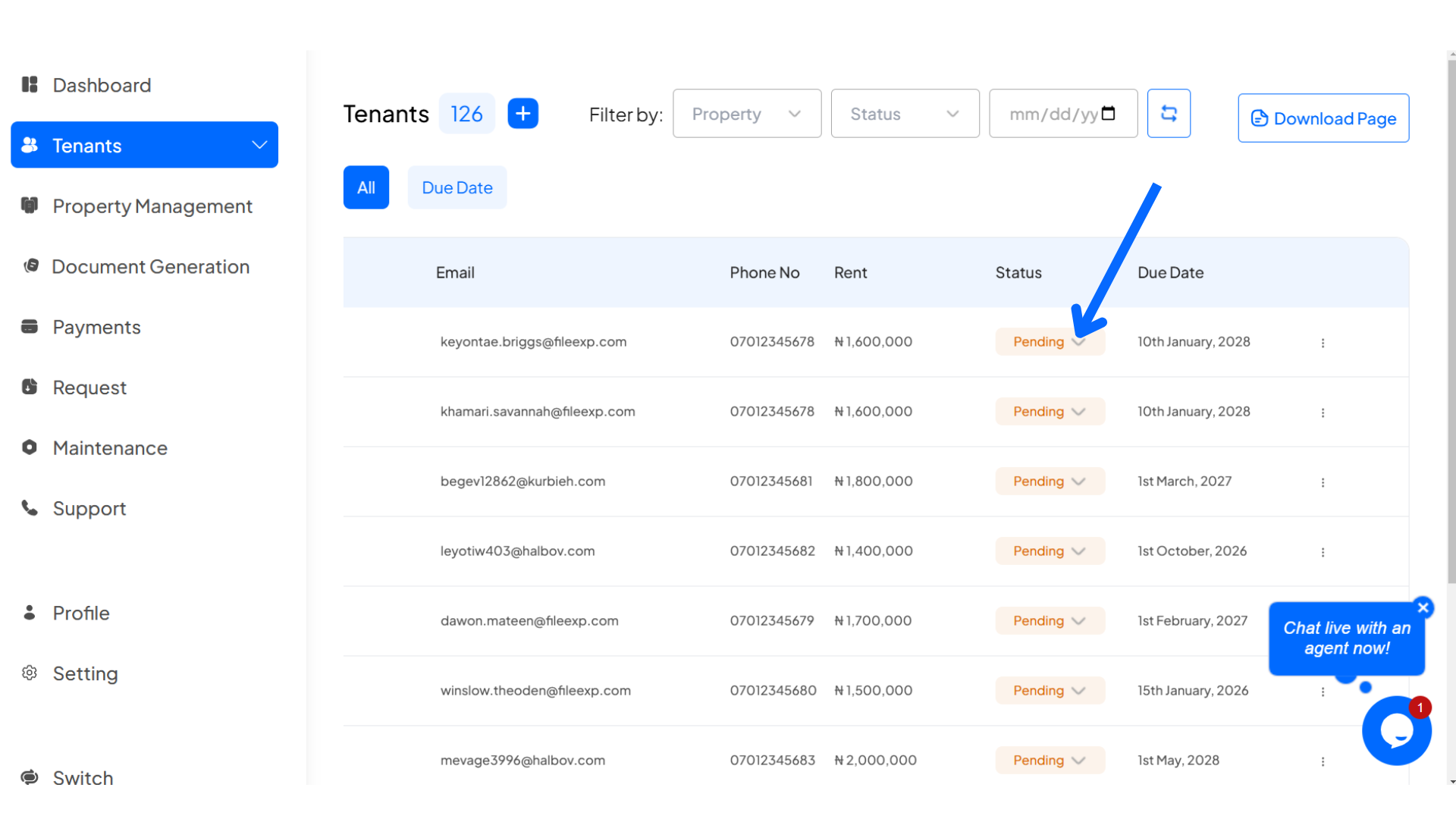 How to Track Rent Status on Homz as a Property Manager