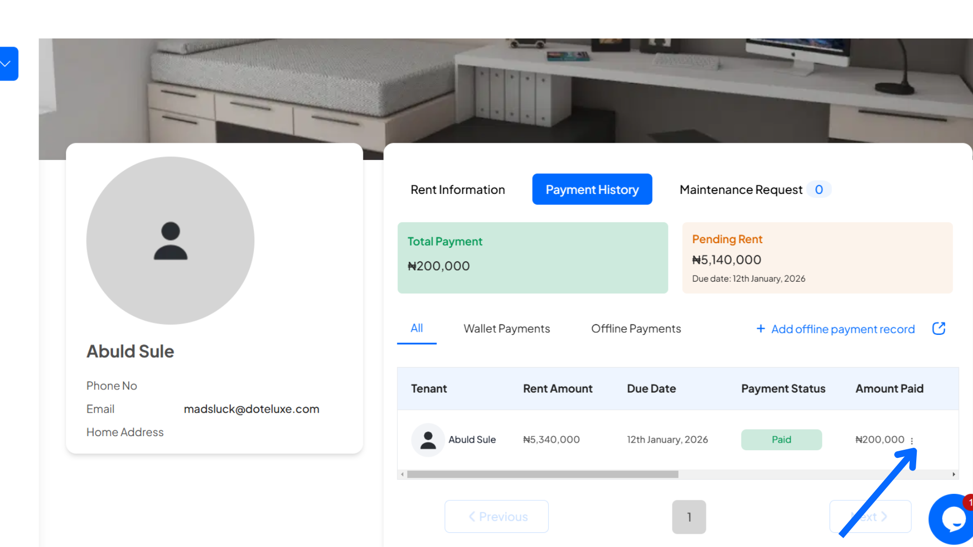 How to Add and Update an Offline Payment Record on Homz as a Property Manager