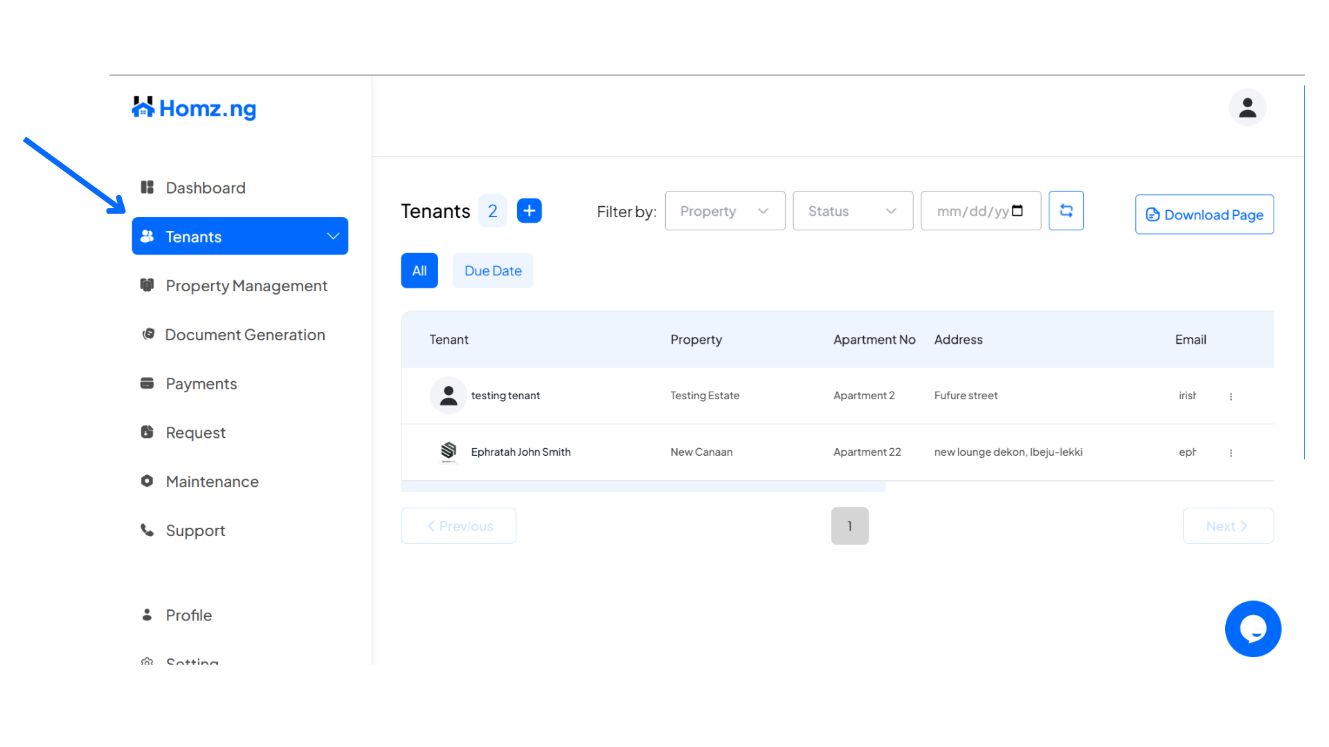 How to Track Rent Status on Homz as a Property Manager