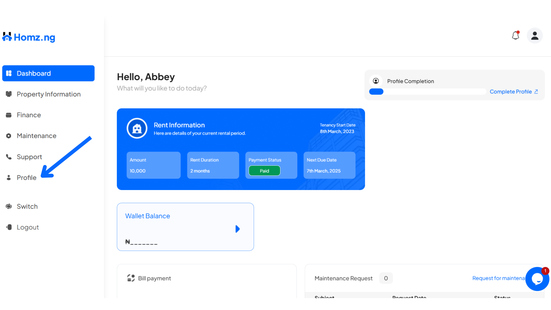 tenantDashboard