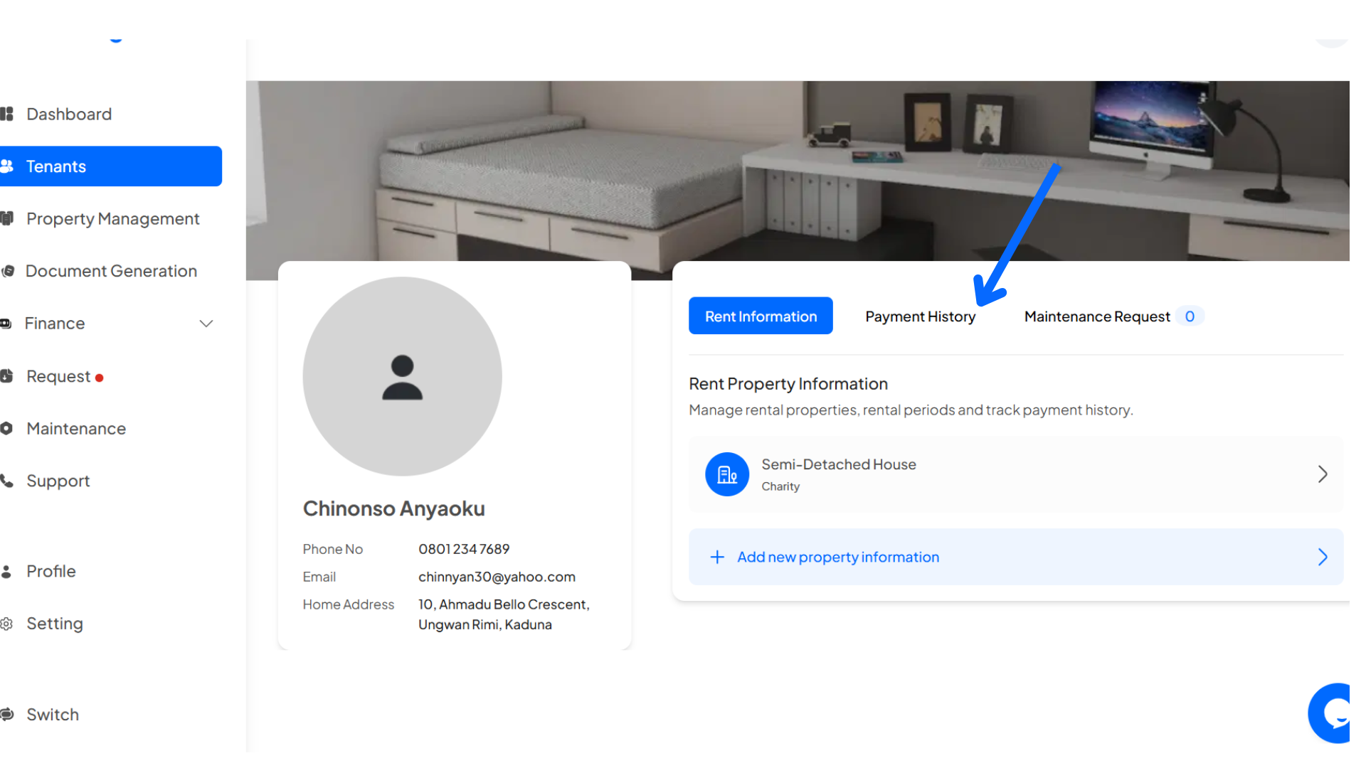 payment history