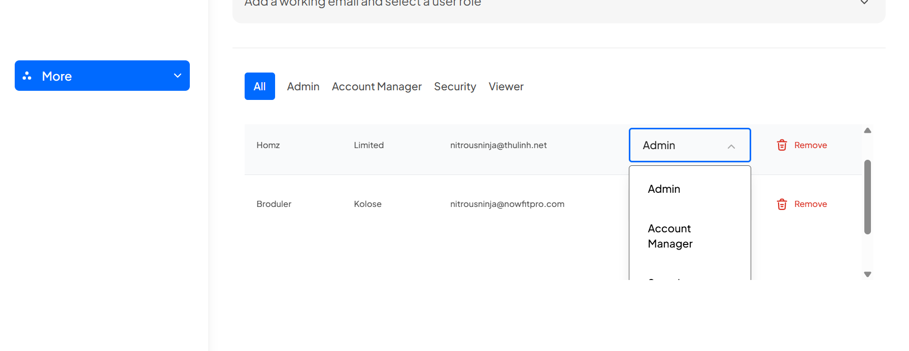 How to Manage User Roles and Remove Users on the Homz Community Management Software. 3 Screenshot 2025 12 08 100236