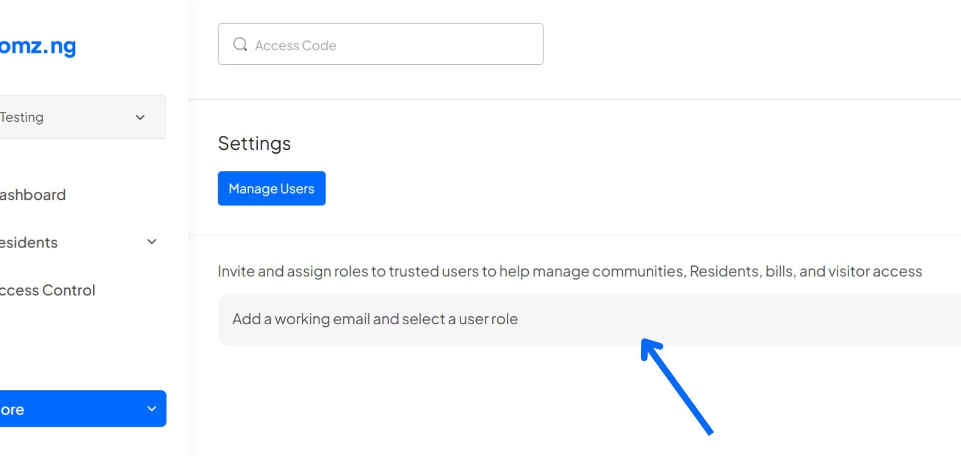 How to Add New Users and Assign Roles on the Homz Community Management Software 2 add user 1 e1765874962332