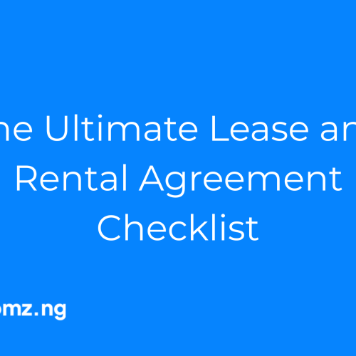 The Ultimate Lease and Rental Agreement Checklist