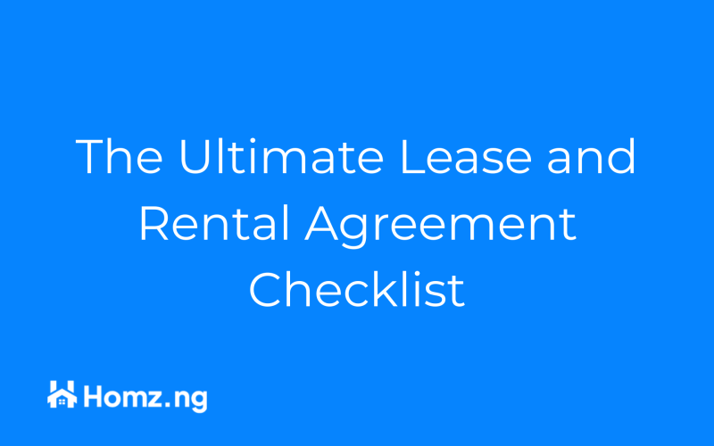 The Ultimate Lease and Rental Agreement Checklist