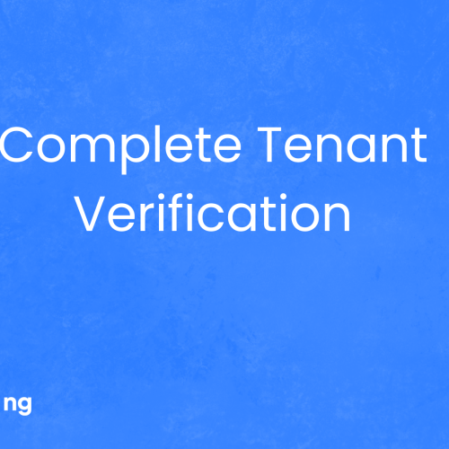 How to Complete the Tenancy Verification KYC form on Homz as a Tenant.