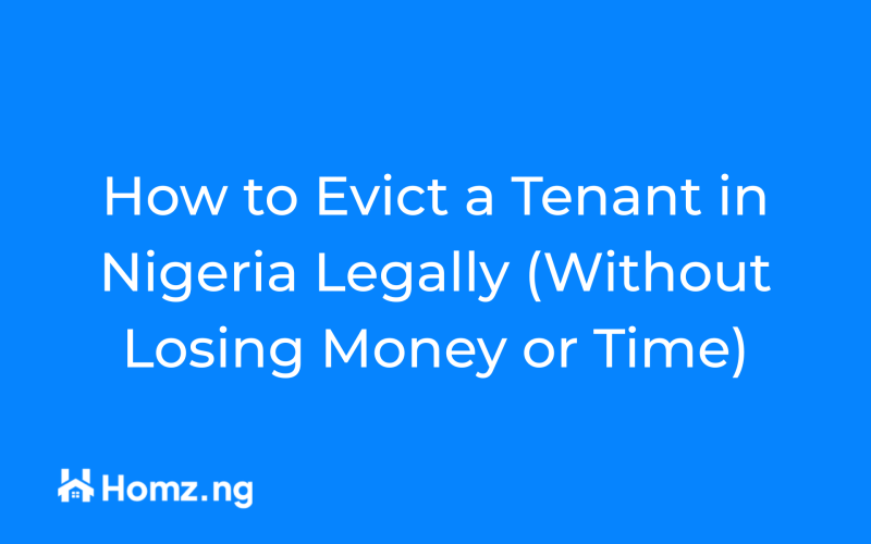 Homz Blog 187 How to Evict a Tenant in Nigeria Legally (Without Losing Money or Time)